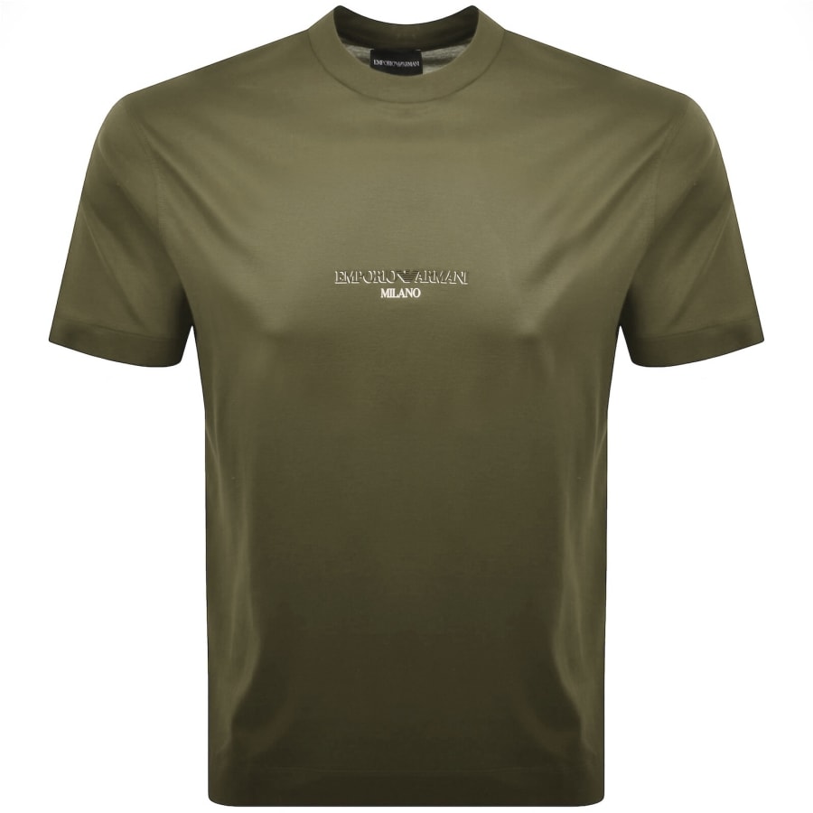 Emporio Armani Logo T Shirt Green | Mainline Menswear x